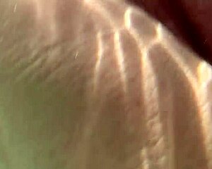 blonde teen shaves pussy for underwater creampie then takes dildo deep close-up