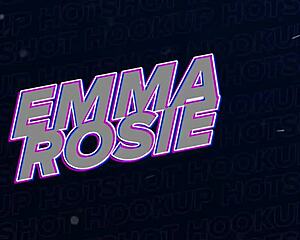 Tiny blonde Emma Rosie drowns in ecstasy making sloppy cum messes everywhere