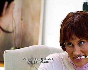 stepmom loves my dildo ride enough while social worker watches huh?