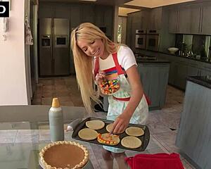 Kenzie Reeves Stuffed with Cum on Thanksgiving by Monster Cock