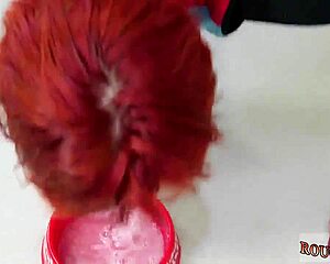 bdsm bound russian teen hooked anally till she cums in painal submission?