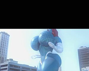 my huge tits blonde 3d chick grows moaning pov as breasts expand massively