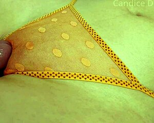 Panty Pussy Rub Turns into Creamy Cum Missionary Moan!