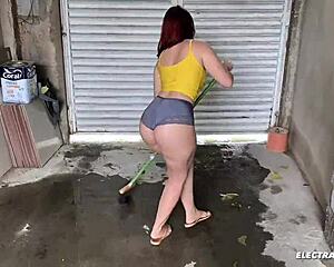 contracted hot brazilian maid with perfect ass everyone drools over her curves