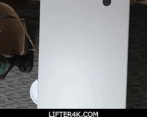 lifter4k rebel teen thief eden sin bends for guard's cock in shop