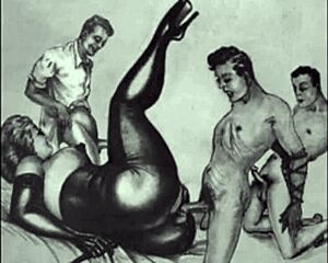 vintage erotic drawings of hairy beavers