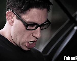 that fake instructor grabs the blonde teen outdoors and fucks her pussy rough after deepthroat