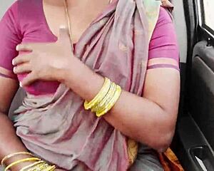 big boobs indian maid gets car sex with dirty telugu wet pussy talk
