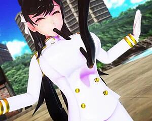 girl gets inflated like a balloon in femdom play