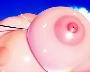 girl gets inflated like a balloon in femdom play