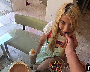 Kenzie Reeves Stuffed with Cum on Thanksgiving by Monster Cock