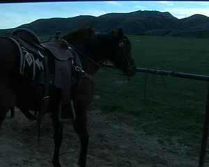 Brooke Ballentyne Rides Monster Cock in Chaps Before Deep Creampie and Facial