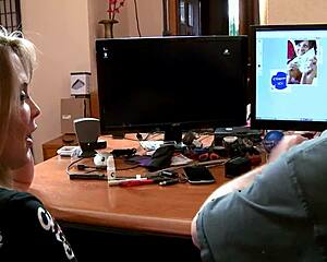 larry slams his slutty secretary hard!