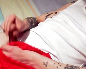 My stepsis catches me with her panties then sucks cock to cum in mouth facial