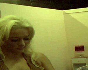 this sultry blonde milf rides cock hard till cum blasts her face completely