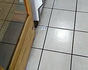 mexican girl with big ass shopping in the store casually