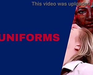 oh man naughty student milks anonymous cock at fetish table cumshot