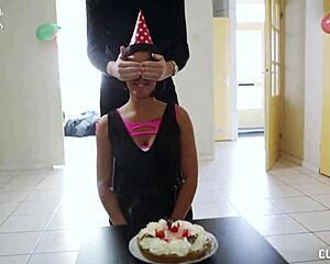 dutch birthday babe swallows seven jizz loads in wild blowbang party