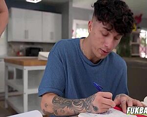 stepmom rachael cavalli joins shower threesome pounding