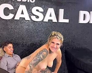 after 20 years on same dick my cuck hubby brings new one for me to ride and cum