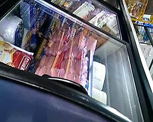 mexican girl with big ass shopping in the store casually