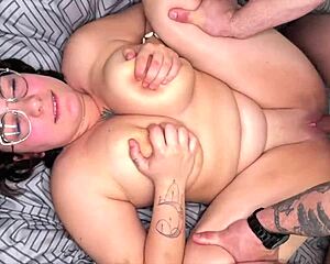 mizaki's huge natural tits get pounded by fat cock