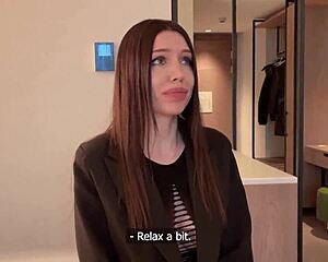 Young wife cheats back on her lying husband with monster cock