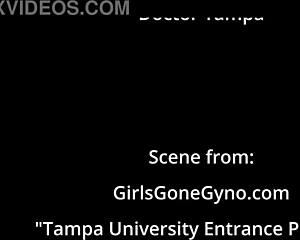 freshman adrianna fox gets hitachi treatment backstage from tampa doctor