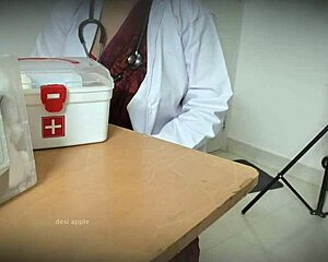 doctor sneaks blowjob on patient cock in clinic secretly shh dont tell!!