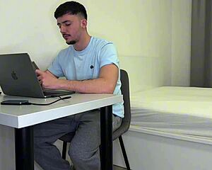 he chats with wife on phone while lover sucks his big cock then fucks her wet pussy