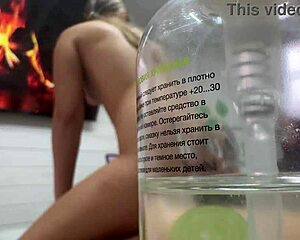 hey i set up camera for sheer misssvikki sexy teen fun while home empty