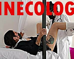 doctor sneaks monster cock into latina patient's checkup, almost caught pounding ass