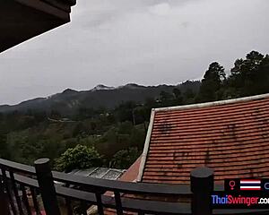 imagine this amateur thai teen couple bending over for hardcore mountain doggystyle sex.