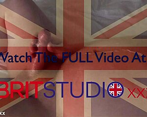 18-Year-Old British Hottie Wanks Old Guy's Cock for Cum Facial Explosion!