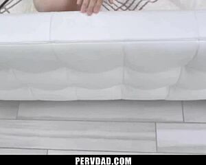 Stepdaughter Takes Daddy's Monster Cock Bent Over In Taboo Doggystyle Pov