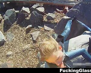 Fucking Glasses Beach Soni Mall Casual Sex Teen 18+ Coed Blowjob Cumshot Hardcore!