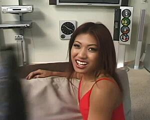 fucking this hot asian milf mommy on the bed