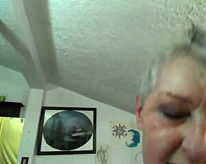 1075 DAWNSKYE1962 KISSES TEASES FAT PUSSY WITH DILDO IN RETRO DIRTY TALK VIDEO