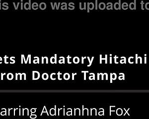 freshman adrianna fox gets hitachi treatment backstage from tampa doctor
