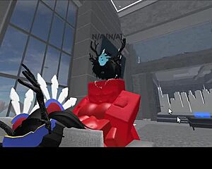 demon just wrecked that succubus slut doggystyle on the sofa with creampie finish