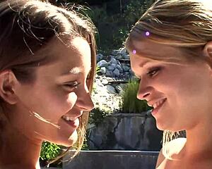 Yoga sluts finger and lick pussies wildly