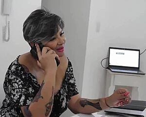 damn this slut calls lover to fuck her deep before hubby arrives for that wild orgy blowjob.