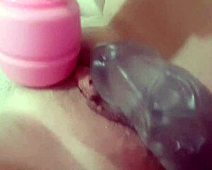 my big pussy loves this fat dildo massager 😩