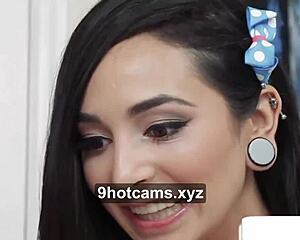 Teen Lady Boobs Bounce as Big Cock Fucks Her Tight Pussy and Ass Hard