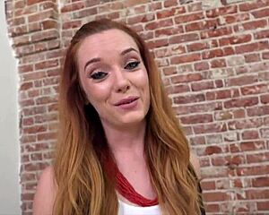 Petite Redhead Dani Jensen's JOI Handjob Ends in Explosive Facial Cumshot