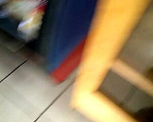 mexican girl with big ass shopping in the store casually