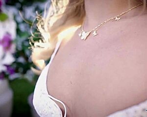 Big Ass Blonde MILF Jackie Strips Naked with Playboy