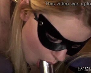 petite blonde gina beckman locks into bdsm boots heels chaining big clit pussy for sybian dildo orgasm solo
