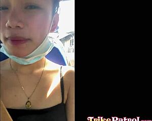 damn this skinny pinay is fuckin her new bf hard at the hotel 🔥🍆💦