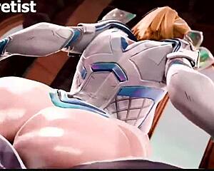 kiriko deepthroats hard cock while emma frost's fat ass gets venom anal